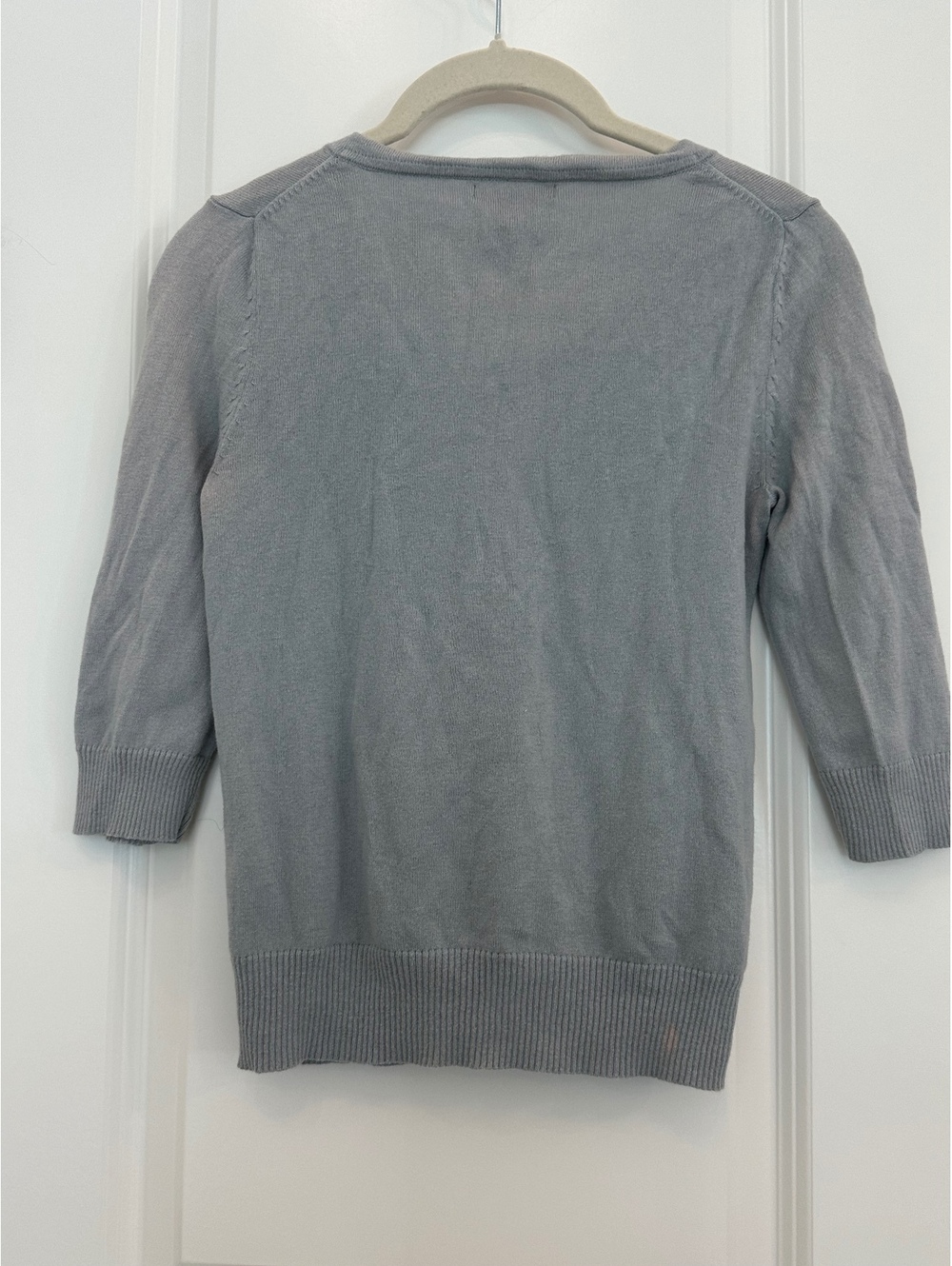 GAP Blue Cashmere Blend Cardigan XS Nearly Vintage 2008 3/4 Sleeve Sweater - Picture 11 of 12